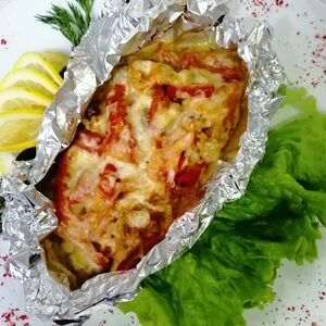 Филе хека с овощами