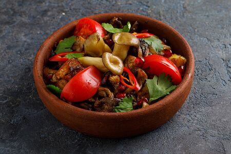 Оджахури с грибами