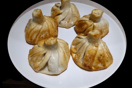 Хинкали с бараниной жареные