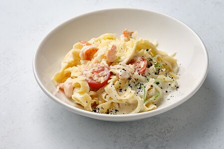 Тальятелле с креветками