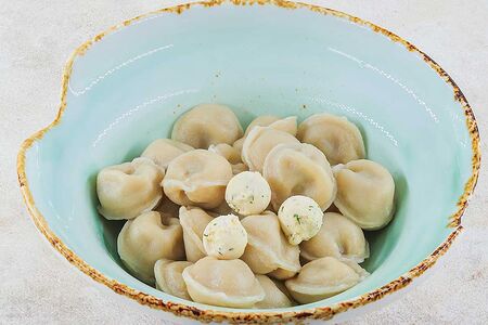 Пельмени рыбные отварные