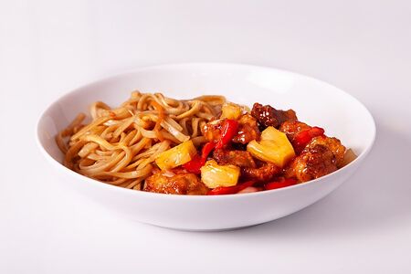 Свинина по-азиатски с ананасами