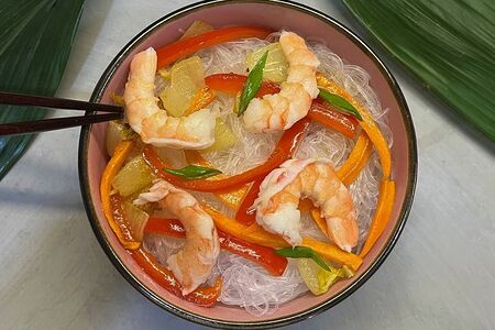 Фунчоза с креветкой