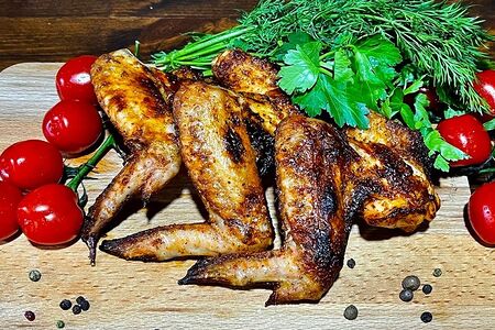 Крылья на мангале