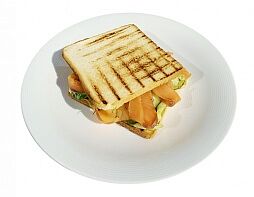 Сэндвич с семгой и гуакомоле