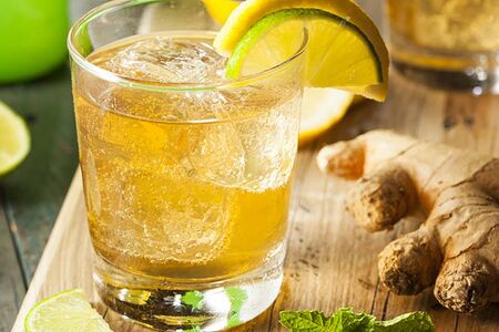 Морс имбирно-лимонный