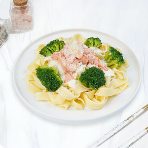 Паста лосось