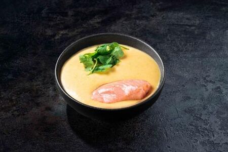 Сырный суп с лососем