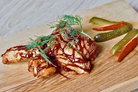 Куриные крылышки в соусе Барбекю