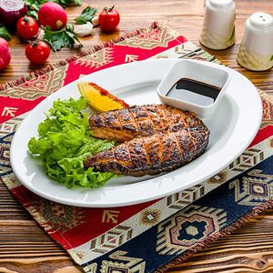 Семга на углях