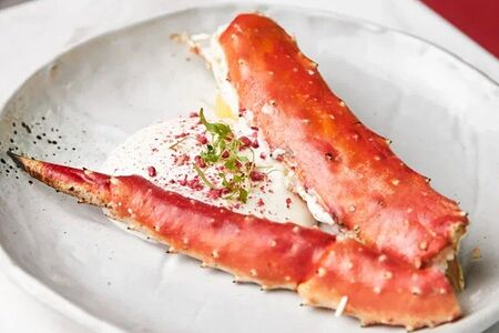 Фаланга краба с пармезаном грана падано