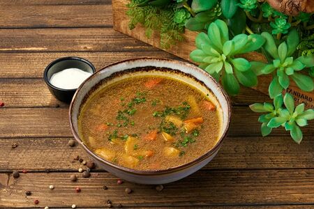 Суп с белыми грибами