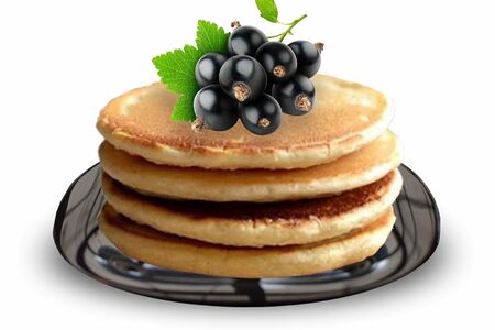 Пузиблинчики с топпингом черная смородина