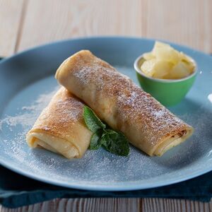 Блины с яблоком