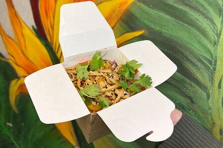 Вок Лапша удон с креветками