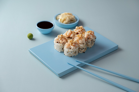 Тартар ролл с креветкой