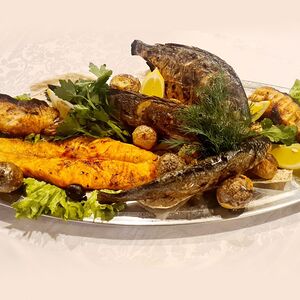 Ассорти шашлыка из рыбы от шеф-повара