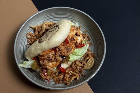 Бао бургер с креветкой