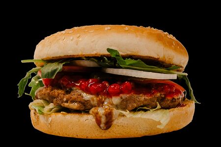 Брусничный бургер