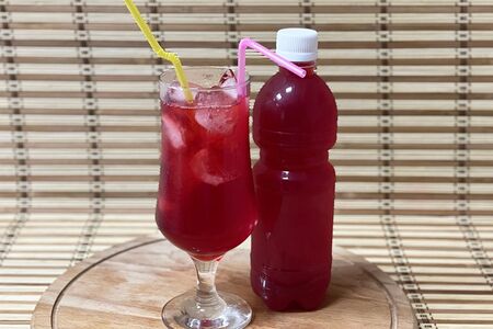 Морс брусничный собственного приготовления