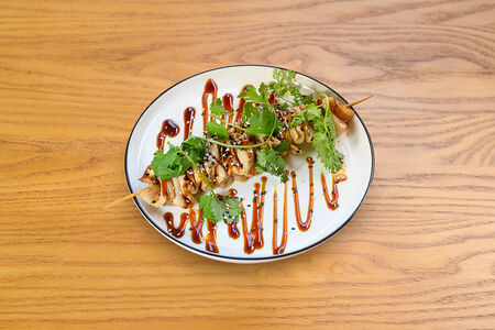 Якитори с кальмаром