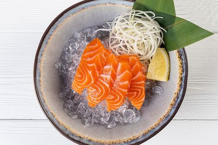 Salmon sashimi