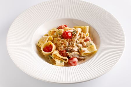 Каламарата с кроликом и пудрой из пармы