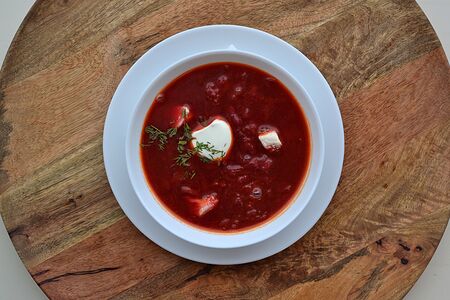 Борщ с курицей