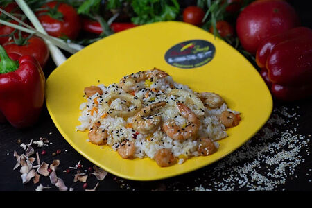 Рис с морепродуктами