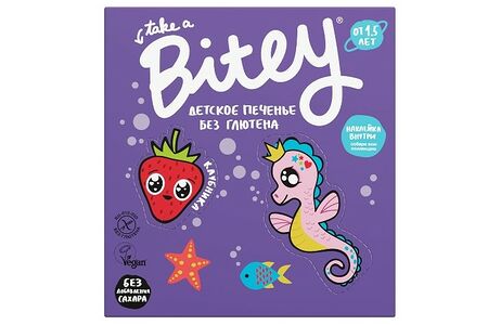 Печенье Bitey клубника