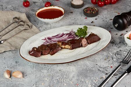 Шашлык из бараньей печени