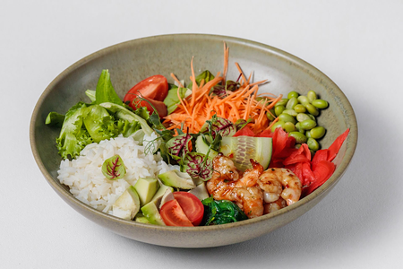 Боул с креветками