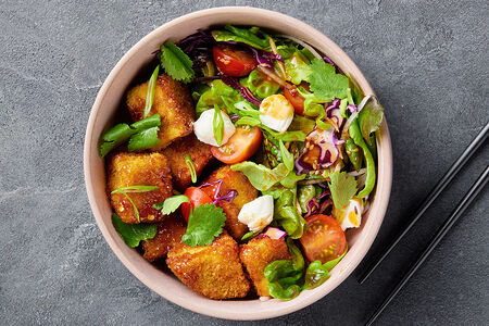 Салат с баклажаном