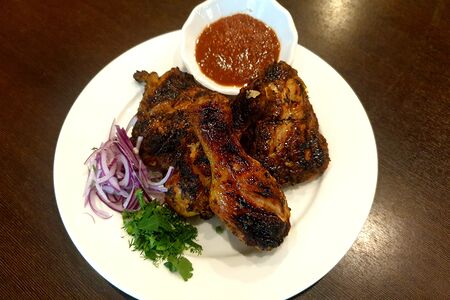 Курица на мангале