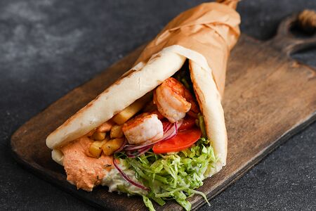 Гирос с креветками