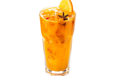 Чай облепиховый с апельсином холодный