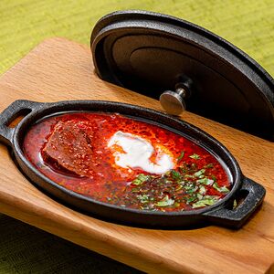 Борщ со сметаной