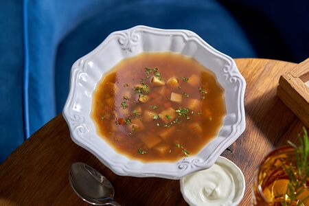 Ароматный суп из белых грибов