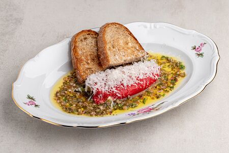 Перец рамиро с брынзой и пармезаном