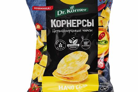 Чипсы цельнозерновые со вкусом начо сыр