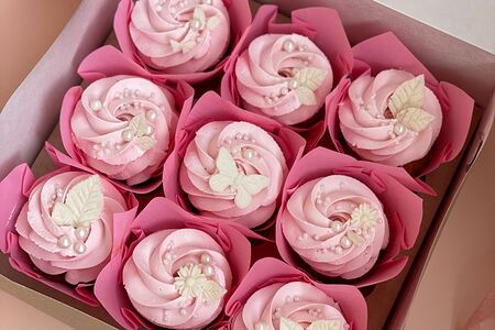 Капкейки Нежность розовые