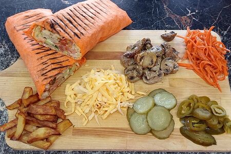 Шаурма со свининой большая