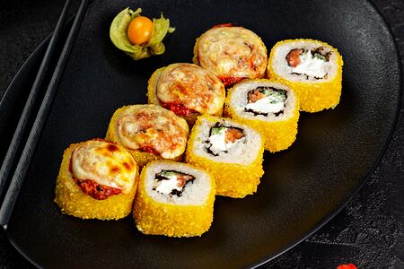 Запеченный с лососем