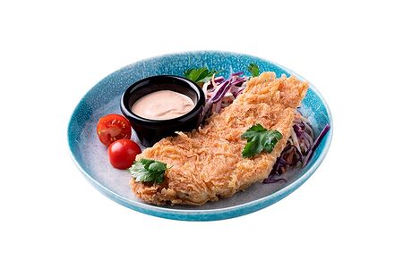 Куриная грудка с салатом Коул Cлоу