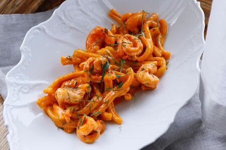 Паста с креветками