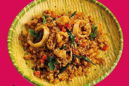 Жареный рис с морепродуктами