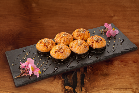 Запеченный люкс с лососем