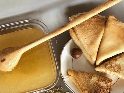 Блинчики с медом