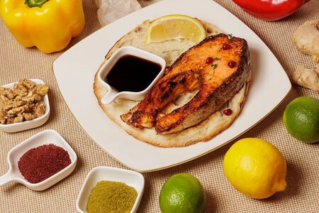 Сёмга на мангале 