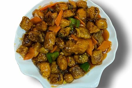 Кета в кисло-сладком соусе